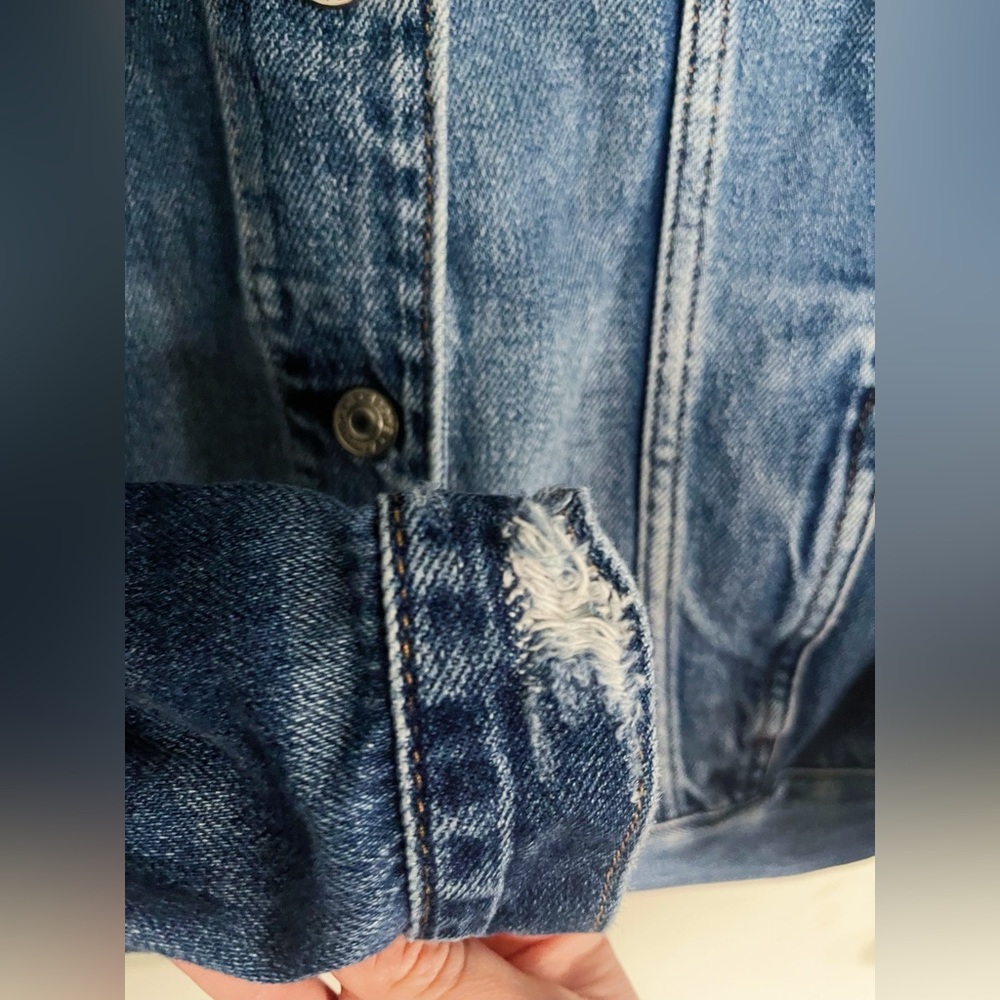 Distressed Denim Jacket - Picture 9 of 9